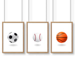 Prints For Children's Bedrooms | Set of 3 Pop Wall art Prints