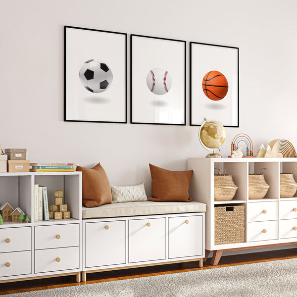 Prints For Children's Bedrooms | Set of 3 Pop Wall art Prints