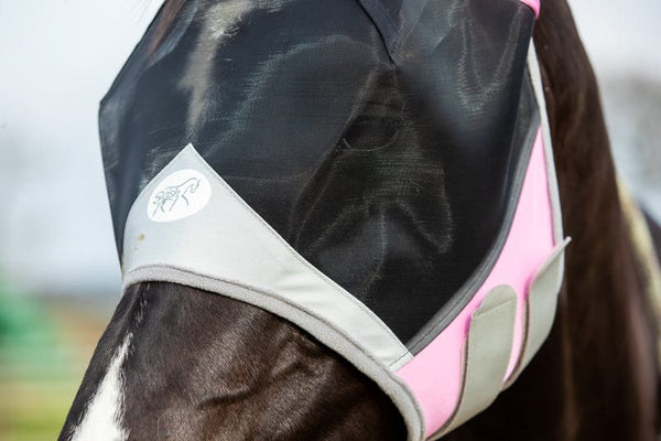 Horse Fly Mask - Baby Pink