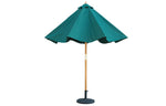 Bali Hunter Green Wooden Parasol 2.85m - Elite Outdoor Living