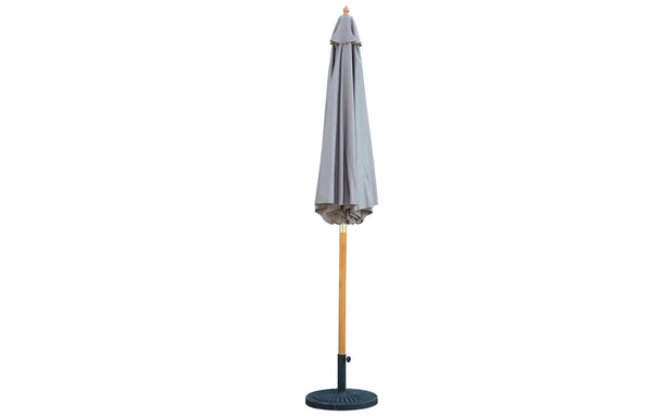 Bali Grey Wooden Parasol 2.85m - Elite Outdoor Living