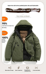 Fashion Hooded Couple Jacket Warm Coat