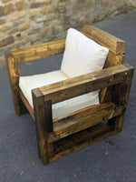 Solid Wood Garden Chair/Lounger