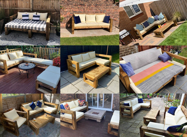 Solid Wood Garden Table/bench