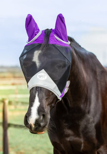 Horse Fly Mask - Purple