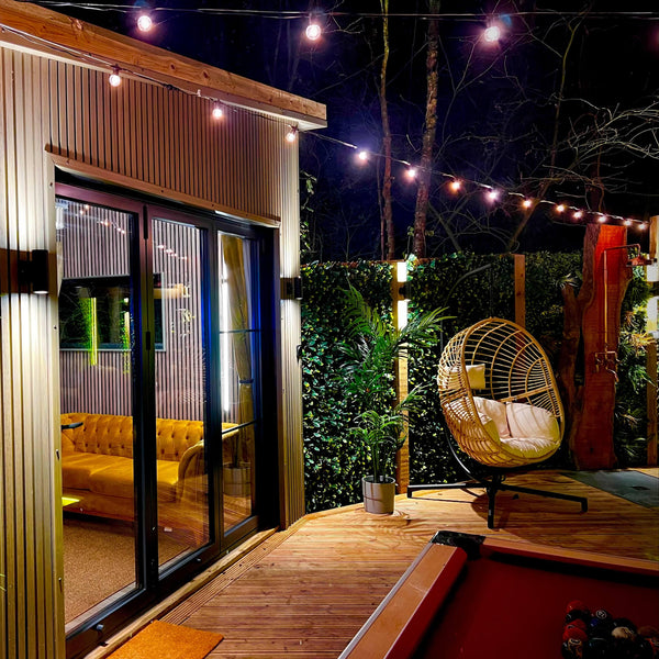 26M / 85FT Super Festoon Warm White Outdoor Plug-in Connectable LED String Lights - Elite Outdoor Living