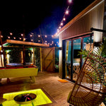 26M / 85FT Super Festoon Warm White Outdoor Plug-in Connectable LED String Lights - Elite Outdoor Living