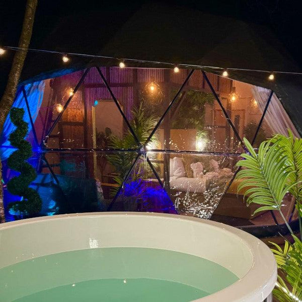 13M / 42FT Super Festoon Warm White Outdoor Plug-in Connectable LED String Lights - Elite Outdoor Living