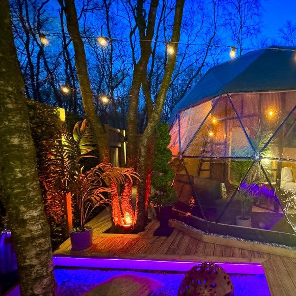 6.5M / 21FT Super Festoon Warm White Outdoor Plug-in Connectable LED String Lights - Elite Outdoor Living