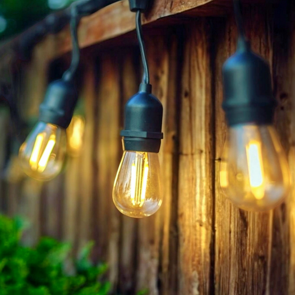 Outdoor Elite Festoon Waterproof Warm White Heavy Duty LED Connectable String Lights - Elite Outdoor Living