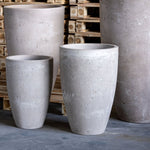 Vessara | Truffle – 55cm Tall Concrete Planter – 32L Vase-Style Plant Pot - Elite Outdoor Living